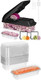 X Home Vegetable Chopper Includes 3 Aluminum Foil Pans For Food Storage Veggie Chopper For Cucumber Carrots Onion Potatoes Comes With 20 Pack Aluminum Pans With Lids X Home Vegetable Chopper Includes 3 Aluminum Foil Pans For Food Storage Veggie Chopper For Cucumber Carrots Onion Potatoes Comes With 20 Pack Aluminum Pans With Lids