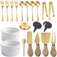18 Pcs Charcuterie Board Accessories Utensils Cheese Knife Set Charcuterie Bowls Cheese Markers For Charcuterie Board Mini Serving Tongs Spoons And Forks Honey Dipper For Pastry Wedding Party 18 Pcs Charcuterie Board Accessories Utensils Cheese Knife Set Charcuterie Bowls Cheese Markers For Charcuterie Board Mini Serving Tongs Spoons And Forks Honey Dipper For Pastry Wedding Party