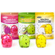 Chia Seed Fruit Flavor Gummy Candy Variety Pack Individual Packs Gummy Candy for Goody Bags 4D Gummies Candy Resealable 2.29oz Bag Dragon Fruit Kiwi Fruit Yellow Pitaya