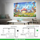 Technoview Pro Mini Portable LED Projector with Multiple Interfaces Like AV Audio USB HDMI Micro SD Film Projector for Children's Home Cinema Compatible with Smartphone/Laptop/PS4/Firestick