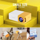Technoview Pro Mini Portable LED Projector with Multiple Interfaces Like AV Audio USB HDMI Micro SD Film Projector for Children's Home Cinema Compatible with Smartphone/Laptop/PS4/Firestick
