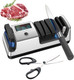 5 In 1 Electric Knife Sharpener Professional 3-Stage With Lcd Screen 100% Diamond Abrasives 3 Rotational Speed Adjustable Knife Sharpener For Straight Serrated Meat Cleaver Scissors 5 In 1 Electric Knife Sharpener Professional 3-Stage With Lcd Screen 100% Diamond Abrasives 3 Rotational Speed Adjustable Knife Sharpener For Straight Serrated Meat Cleaver Scissors