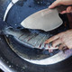 Cleaver Heavy Duty Fish Knives Professional Fillet Viking Cutting Boning Seafood Meat Kitchen Special Sharp Tuna Butcher Knife Full Tang With Sheath