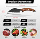 Chef KnifeUltra Sharp And Strong Japanese Butcher KnifeHand Forged Professional Chefs Knife With SheathMeat Cutting Kitchen Knife For Home Bbq Camping Outdoor