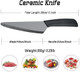Ceramic Knife 6 Inch Chef Knife Black Blade Small Paring Knife Fruit And Vegetable Knife Longer Sharp Rust Proof Stain Resistant