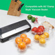 (Total 200Feet) 8X50 Rolls 4 Pack Vacuum Sealer Food Bags Rolls With Bpa Heavy DutyGreat For Vac Storage Or Sous Vide Cooking
