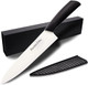 Ceramic Knife 8 Inch - High-Precision Ceramic Blade For Meats Fruits And Vegetables - Durable Ceramic Blade With Protective Sheath - Ceramic Knives (Black)