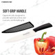 Ceramic Knife 8 Inch - High-Precision Ceramic Blade For Meats Fruits And Vegetables - Durable Ceramic Blade With Protective Sheath - Ceramic Knives (Black)