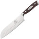 Bavarian Knife Works Premium Quality 7 Inches Asian Clever Rocking Chopper With Curved Cutting Edge Made Of German Steel Ergonomic Pakkawood Handle Light Weight Easy To Sharpen