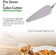 Cake Cutting For WeddingStainless Steel Pie Server Spatula Cake Cutter With Serrated Edge Pie Server Cake Pizza Cutter Cheese Pie For Birthday Anniversary Christmas-9-Inch