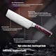 8" Chef Knife Razor-Sharp For Meat & Veggies High-Carbon Stainless Steel Kitchen Knife With Ergonomic Handle Multipurpose Asian Chef'S Knife For Home & Kitchen 8" Chef Knife Razor-Sharp For Meat & Veggies High-Carbon Stainless Steel Kitchen Knife With Ergonomic Handle Multipurpose Asian Chef'S Knife For Home & Kitchen