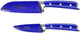 Cangshan S+ Series 1022124 German Steel Forged 2-Piece Titanium Coated Santoku Starter Knife Set With Sheaths Atlantic Blue