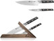 Cangshan Tc Series 1021202 Swedish 14C28N Steel Forged 3-Piece Knife Block Set Walnut