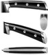 Cangshan S+ Series 1022094 German Steel Forged 2-Piece Titanium Coated Santoku Starter Knife Set With Sheaths Noir Black