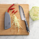 Cangshan Naka Series 6-Inch Santoku Knife With Sheath Forged X-7 Damascus Steel 503107 Cangshan Naka Series 6-Inch Santoku Knife With Sheath Forged X-7 Damascus Steel 503107