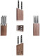 Cangshan Tc Series 1022247 Swedish 14C28N Steel Forged 6-Piece Steak Knife Block Set Walnut