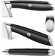 Cangshan Ts Series 1020823 Swedish 14C28N Steel Forged 5-Inch Santoku Knife And Wood Sheath Set