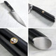 Cangshan Ts Series 1020823 Swedish 14C28N Steel Forged 5-Inch Santoku Knife And Wood Sheath Set
