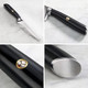 Cangshan Kita Series 5-Inch Santoku Knife With Sheath High Carbon X-7 Damascus Steel 503886