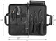 Cangshan Horizon Series 1026689 Swedish 14C28N Steel 7-Piece Travel Knife Bag Set
