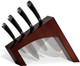 Casaware 5Pc Knife Block Set (All Purpose Chef Serrated Utility Paring Knife Block) (Black)