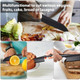 11" Nylon Knife For Nonstick Pans Plastic Serrated Kitchen Cutter To Cut Cake Brownie Pie Lasagna Or Various Veggies And Fruits Non-Metal Salad Or Lettuce Knife Black
