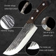 Professional Forging Hammer Pattern 7.48 Inches Chinese Knife Meat Cleaver Knives Slicing Knife Are Used In Kitchens/Restaurants