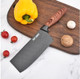 Kitchen Knife Set 6-Pieces Luxury Wooden Coating Knife Set Light Wood Grain Handle Stainless Steel Non-Stick Sharp Blade Chef Knife Set With Cylindrical Knife Block For