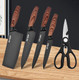 Kitchen Knife Set 6-Pieces Luxury Wooden Coating Knife Set Light Wood Grain Handle Stainless Steel Non-Stick Sharp Blade Chef Knife Set With Cylindrical Knife Block For Kitchen Knife Set 6-Pieces Luxury Wooden Coating Knife Set Light Wood Grain Handle Stainless Steel Non-Stick Sharp Blade Chef Knife Set With Cylindrical Knife Block For