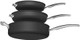 Cuisinart N61-11 Nonstick Hard-Anodized Nesting Cookware Set 11 Piece Black