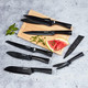 Cuisinart Cutlery Knife Set 12Pc Metallic Cutlery Knife Set With Blade Guard Lightweight Stainless Steel Durable & Dishwasher Safe C55-12PmbBlack