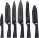 Cuisinart Cutlery Knife Set 12Pc Metallic Cutlery Knife Set With Blade Guard Lightweight Stainless Steel Durable & Dishwasher Safe C55-12PmbBlack Cuisinart Cutlery Knife Set 12Pc Metallic Cutlery Knife Set With Blade Guard Lightweight Stainless Steel Durable & Dishwasher Safe C55-12PmbBlack