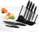 Cuisinart Advantage Nonstick Ceramic-Coated Knife Set 7-Piece Acrylic Block Stainless Steel Knives For Precise Cutting Durable Kitchen Knife Set With Ergonomic Handles C55-7Pce Cuisinart Advantage Nonstick Ceramic-Coated Knife Set 7-Piece Acrylic Block Stainless Steel Knives For Precise Cutting Durable Kitchen Knife Set With Ergonomic Handles C55-7Pce