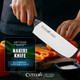 Cutluxe Nakiri Knife 7" Vegetable Knife – For Chopping Dicing & Slicing Razor Sharp Full Tang Ergonomic Handle Design – Artisan Series