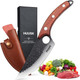 Dream Reach Meat Cleaver Knife Heavy Duty Bone Chopper With Cover Viking Knives Butcher Knife Forged Boning Knives With Sheath For Kitchen Camping Bbq