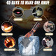Dream Reach Meat Cleaver Knife Heavy Duty Bone Chopper With Cover Viking Knives Butcher Knife Forged Boning Knives With Sheath For Kitchen Camping Bbq
