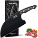 Dream Reach Serbian Chef Knife - Full Tang Butcher Cleaver For Meat Vegetables Hand Forged Black Chopping Knife For Kitchen Birthday Mother Father Idea