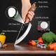 Chef Knife 11.1 Inch With Leather Sheath - Multipurpose Sharp Kitchen Knife Capable Of Opening Beer BottlesJapanese Butcher Knife For HomeOutdoorAnd Camping UseSuitable For Women Men