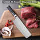 Nakiri Knife - 6.5 Inch Sharp Japanese Chef Knife High Carbon Stainless Steel Meat And Vegetable Knife With Ergonomic Handle Multipurpose Kitchen Knife For Effortless Chopping And Slicing