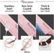 Kitchen Knife Set 6 Pieces Pink Stainless Steel Sharp Cooking Knife Set With Acrylic Stand Non-Stick Coating Pink Flower Block Knife Set With Box For Women Girls (Pink) Kitchen Knife Set 6 Pieces Pink Stainless Steel Sharp Cooking Knife Set With Acrylic Stand Non-Stick Coating Pink Flower Block Knife Set With Box For Women Girls (Pink)