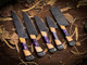 Gladius Crafts'' Premium Handcrafted Stainless Steel Culinary Collection – Meticulously Crafted Chef’S Knives Set With Sturdy Wooden Handle A Full Tang Blade With A Leather Roll-Up Storage Case