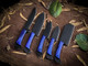 Gladius Crafts'' Premium Handcrafted Stainless Steel Culinary Collection – Meticulously Crafted Chef’S Knives Set With Sturdy Wooden Handle A Full Tang Blade With A Leather Roll-Up Storage Case