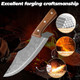 Chef Knife 7 Inch Japanese Steel Sharp Kitchen Knife With Sheath Hand Forged Butcher Knife For Meat Cutting Multipurpose Meat Vegetable Cooking Knife Cleaver Knive For Home Camping Bbq Silver