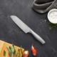 Henckels Graphite Razor-Sharp Hollow Edge Santoku Knife 5-Inch German Engineered Informed By 100+ Years Of Mastery Gray Henckels Graphite Razor-Sharp Hollow Edge Santoku Knife 5-Inch German Engineered Informed By 100+ Years Of Mastery Gray