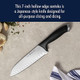 Henckels Silvercap Razor-Sharp Hollow Edge Santoku Knife 7-Inch German Engineered Informed By 100+ Years Of Mastery Black/Stainless Steel