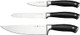Henckels Forged Elite Razor-Sharp 3-Piece Kitchen Knife Set Chef Knife Paring Knife Bread Knife German Engineered Informed By 100+ Years Of Mastery