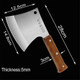 Professional Bone Cleaver Knife Stainless Steel Wood Handle Heavy Duty Chinese Kitchen Knife Chef Knife Meat Cutter