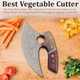 Damascus Ulu Knife With Leather Sheath - Handmade Alaskan Ulu Knife - Ideal Alaska s For Chopping Slicing Mincing Skinning Pizza Cutting And Meat & Herb 7 Inch Red & Brown