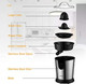 Homeleader Electric Citrus Juicer Lemon Squeezer With Stainless Steel Orange Squeezer With Two Cones Powerful Motor For Grapefruits Orange And Lemon Black