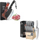 Huusk Knife Set With Block And Sharpener,Sharp Silver Professional Knives Set,Heavy Duty Bone Cleaver Knife For Cooking Camping s Idea Men Huusk Knife Set With Block And Sharpener,Sharp Silver Professional Knives Set,Heavy Duty Bone Cleaver Knife For Cooking Camping s Idea Men